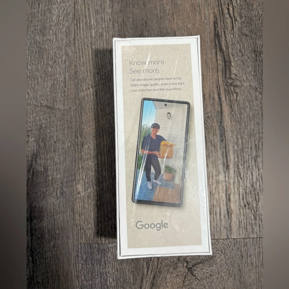 NEW | GOOGLE Nest Doorbell (Wired, 2nd Gen) - Video Security Camera - Snow